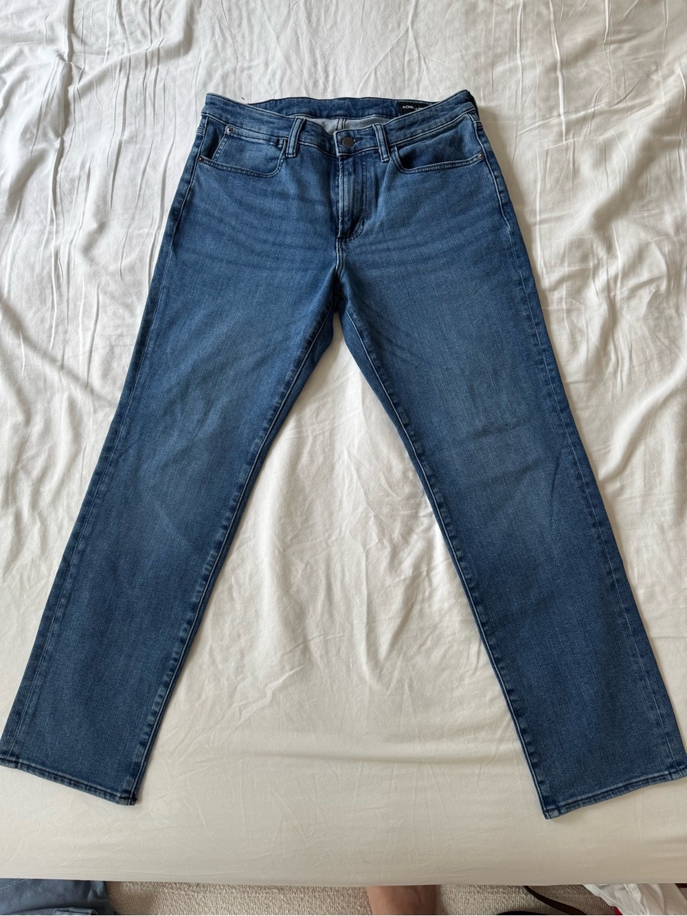 Bonobos Men's Straight-Leg Blue Jeans -  33 30 Straight Fit